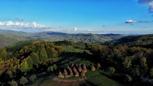 Panoramic view of landscape against sky