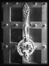 Close-up of door knocker