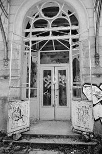 Interior of abandoned building