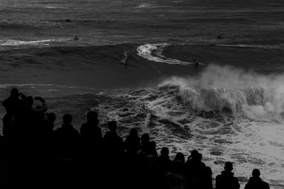 Group of people on beach