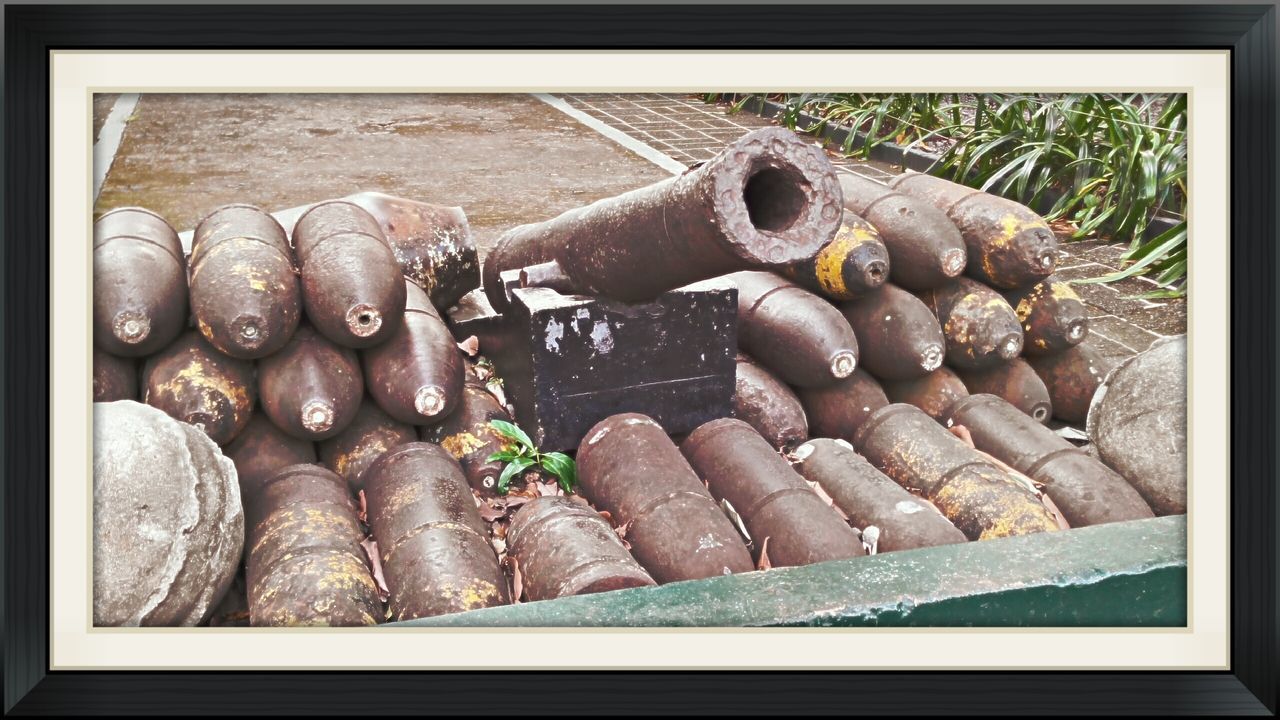 CLOSE UP OF OBJECTS ON GROUND