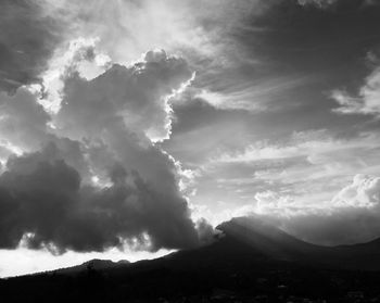 Low angle view of mountain against sky