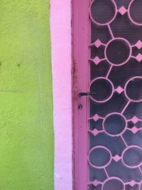 Full frame shot of green wall