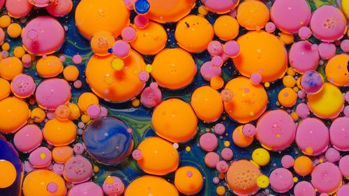 Full frame shot of multi colored balloons