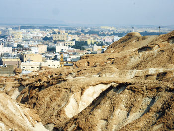 Aerial view of landscape against sky