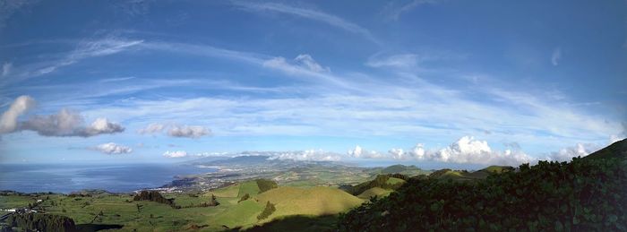 Panoramic view of landscape against sky