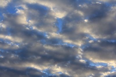 Low angle view of clouds in sky