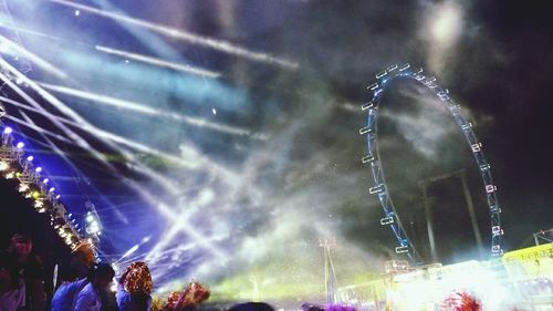 View of illuminated ferris wheel