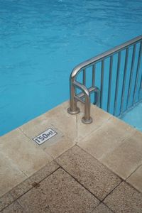 High angle view of swimming pool