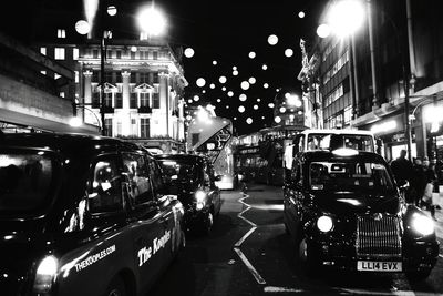 City street at night