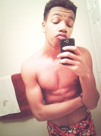 Portrait of young woman