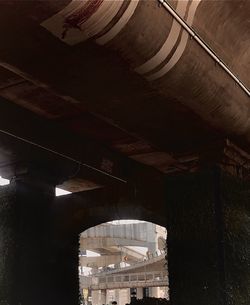 Low angle view of bridge in building