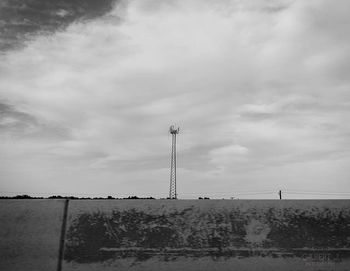 Cloudy sky above street