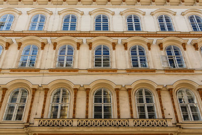 Low angle view of historic building