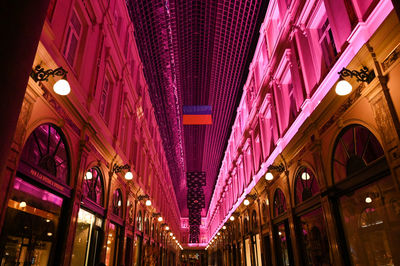 Low angle view of ceiling