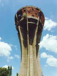 Low angle view of built structure against sky