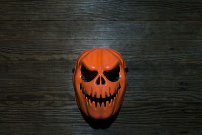 Close-up of pumpkin on table