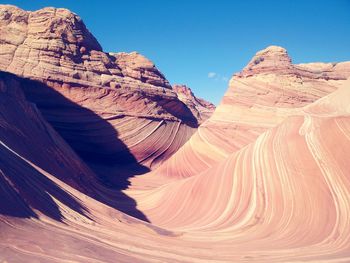 Scenic view of desert against sky