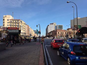 View of city street