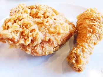 Close-up of dessert served in plate