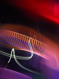 Close-up of light painting
