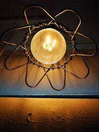 Close-up of lamp hanging