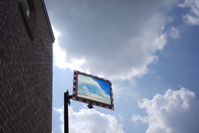 Low angle view of building against sky