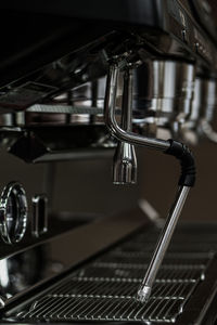 Close-up of espresso maker in kitchen