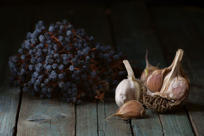 Close-up of food on table
