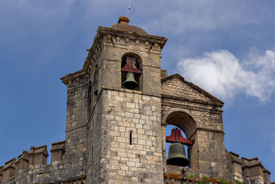 Low angle view of historic building against sky