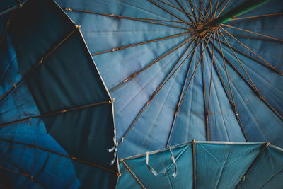 Low angle view of umbrella