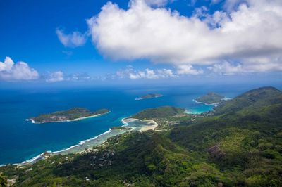 Panoramic view of sea against sky