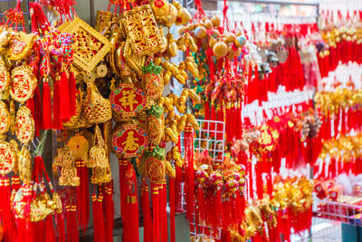 Multi colored decoration hanging for sale in market