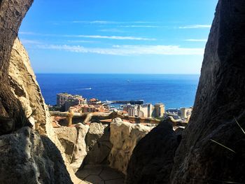 Panoramic view of sea against sky