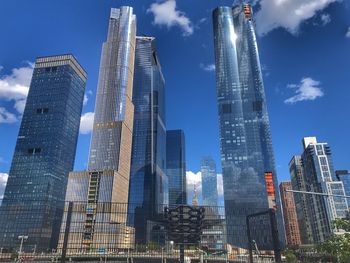 Low angle view of buildings against sky