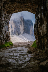 Scenic view of waterfall