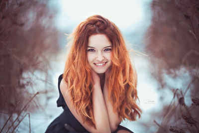 Portrait of a smiling young woman