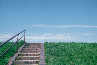 Scenic view of land against sky