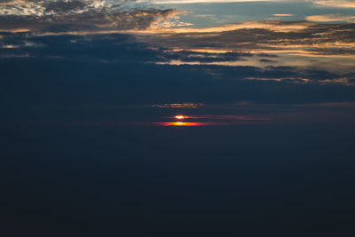 Scenic view of sky during sunset