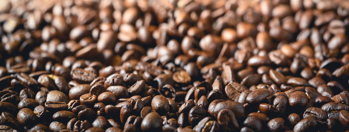 Full frame shot of coffee beans