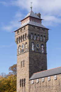 Low angle view of historic building against sky