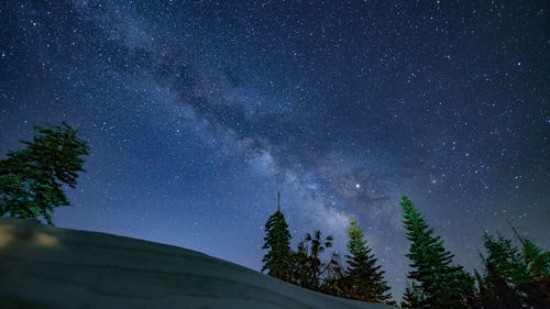 Low angle view of star field at night