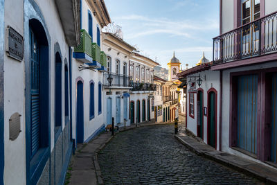 Street amidst buildings in town