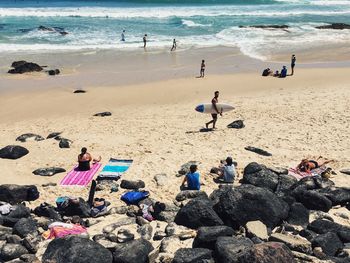 People on beach