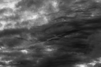 Low angle view of storm clouds in sky