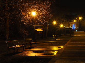 Street light at night