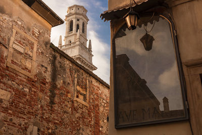Low angle view of building against sky