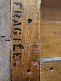 Full frame shot of old wooden door