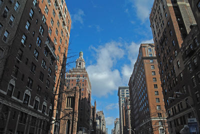 Low angle view of buildings against sky