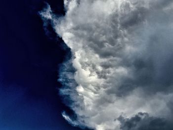 Low angle view of cloudy sky